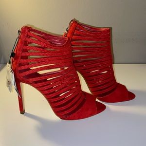 Zara Red Strap Heels